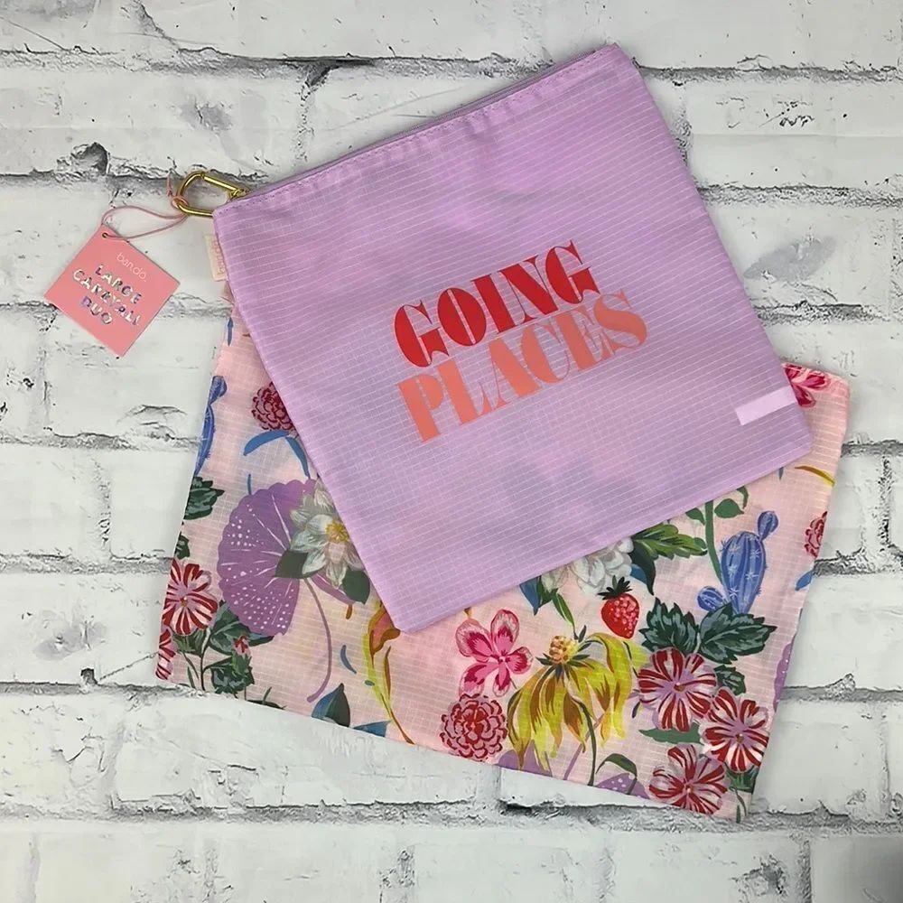 Ban.do Large Carryall Duo, Garden Party + Going Places NWT